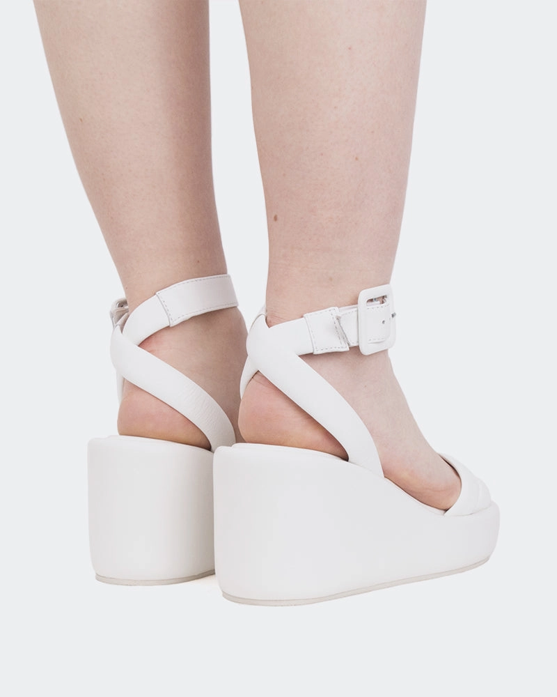 Geralda White Leather