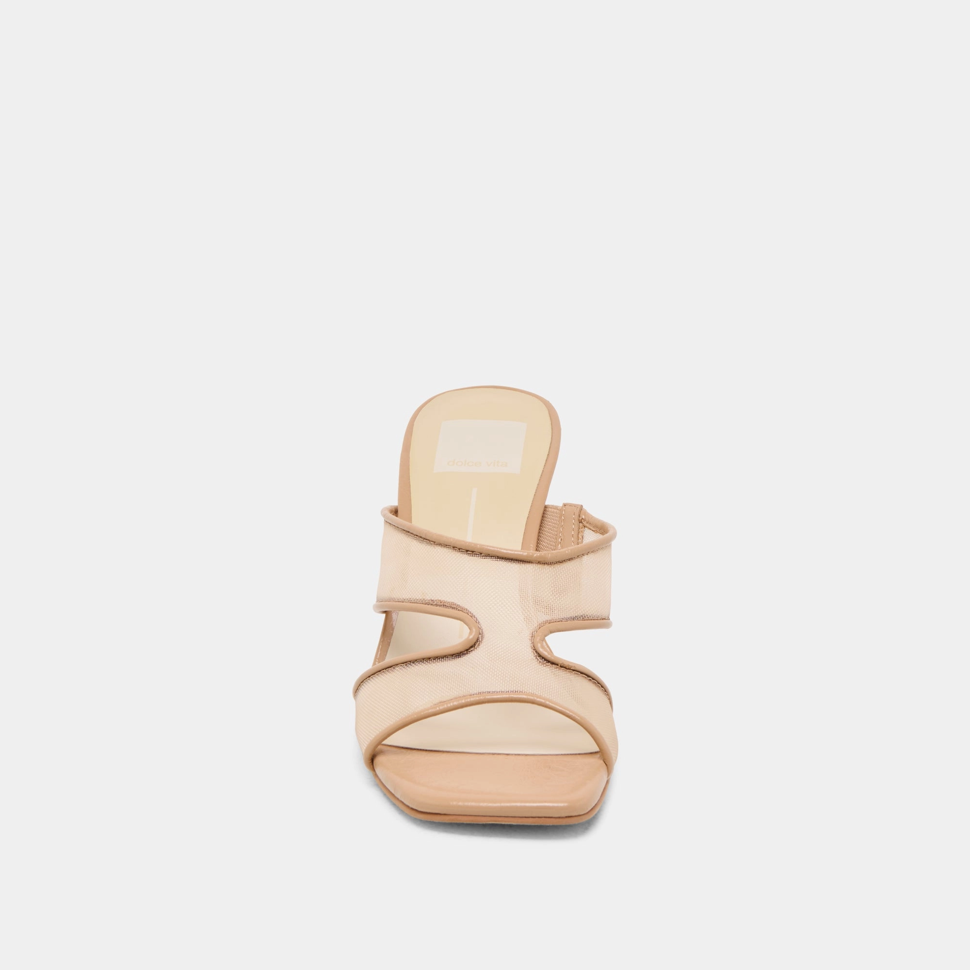 GITEL WIDE HEELS LIGHT TAN MESH