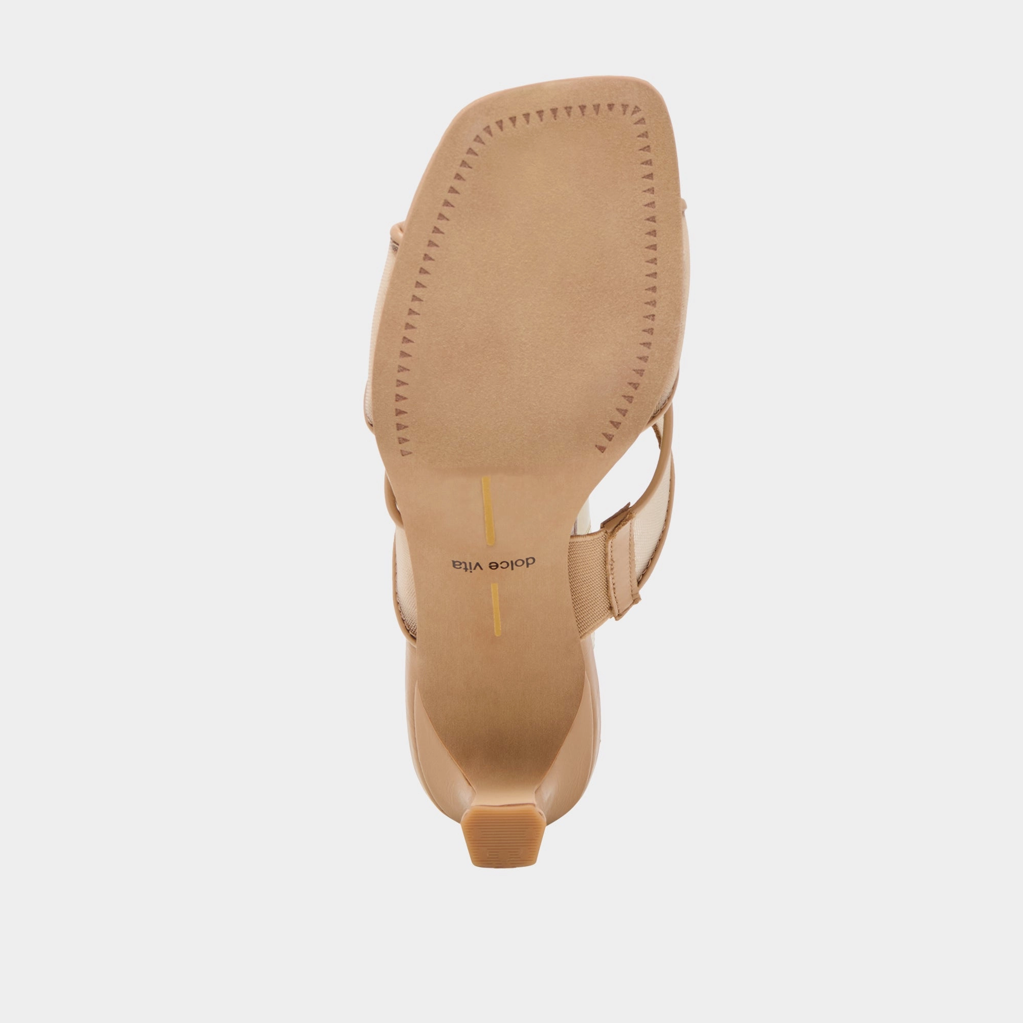 GITEL WIDE HEELS LIGHT TAN MESH