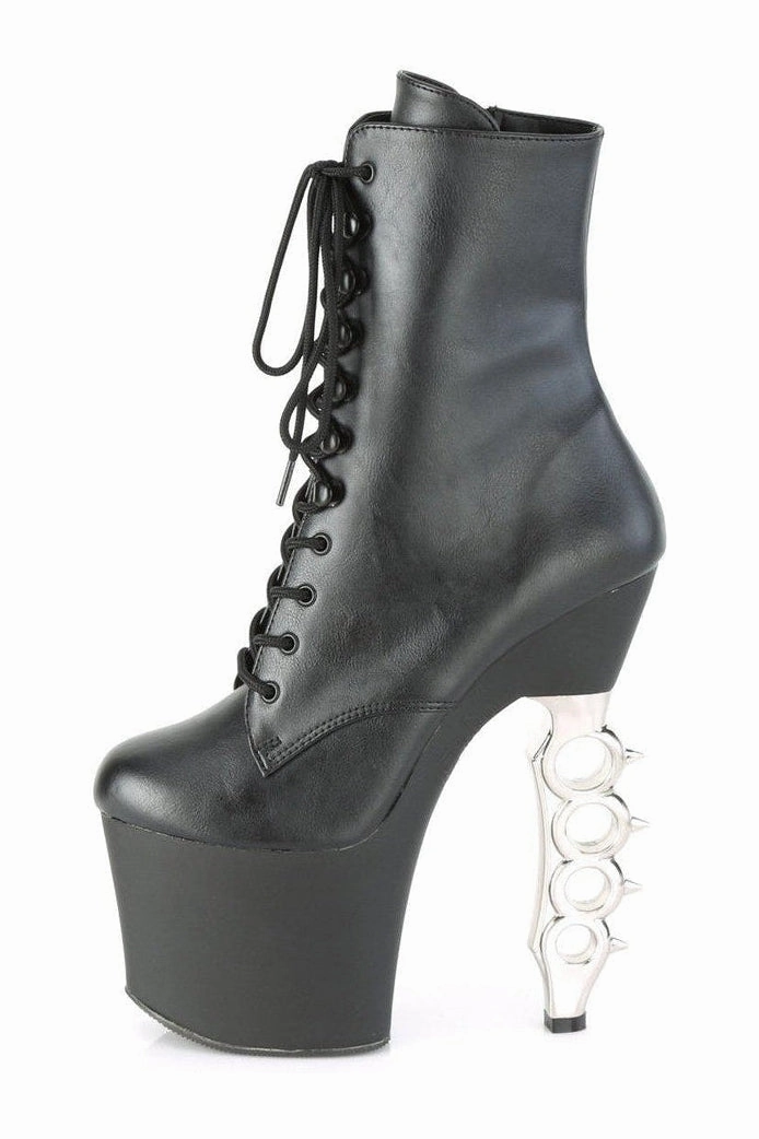IRONGRIP-1020 Ankle Boot | Black Faux Leather
