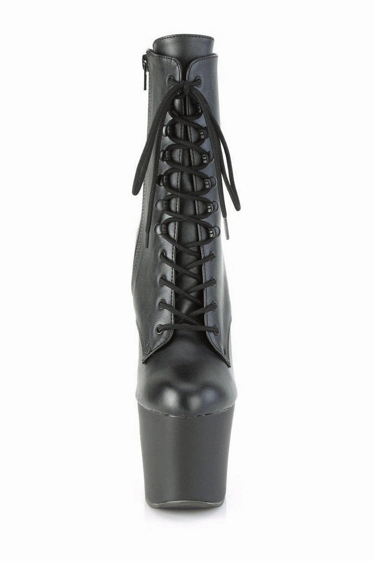 IRONGRIP-1020 Ankle Boot | Black Faux Leather