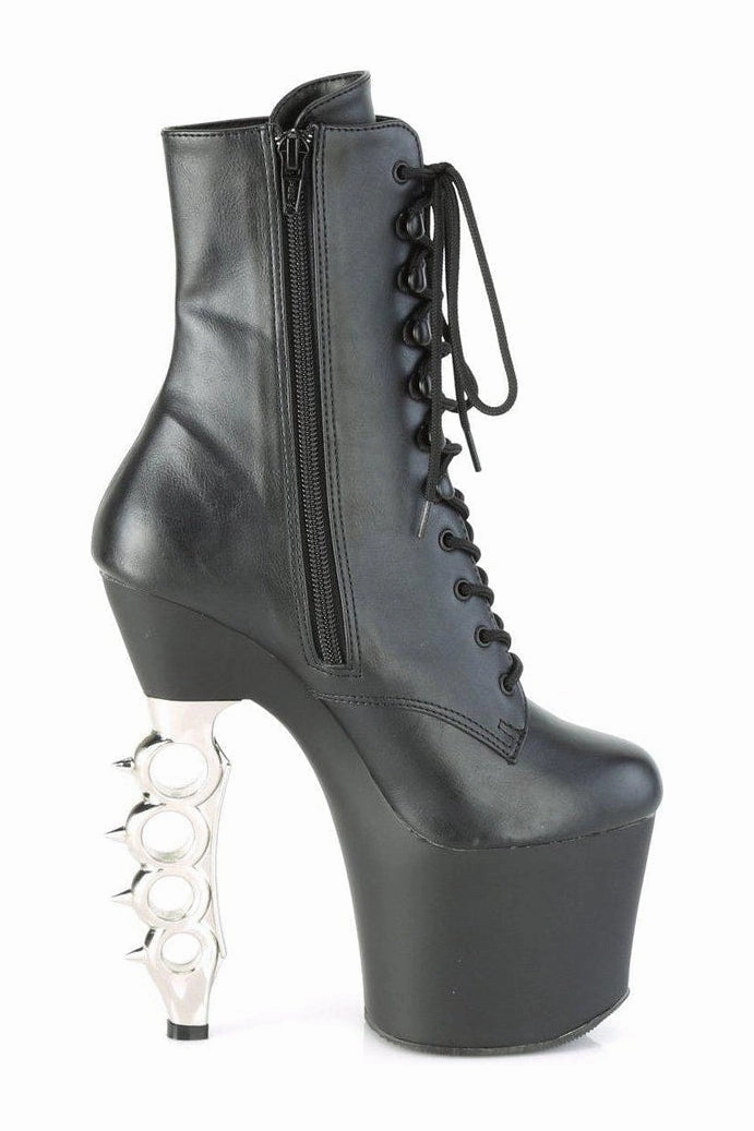 IRONGRIP-1020 Ankle Boot | Black Faux Leather