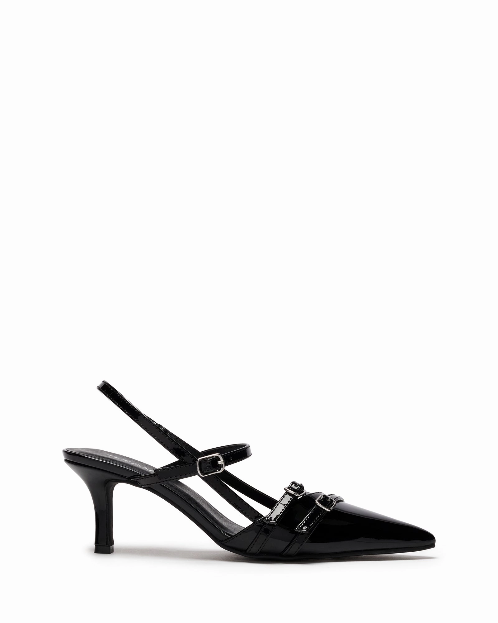 Jackpot Point Heel Black Patent