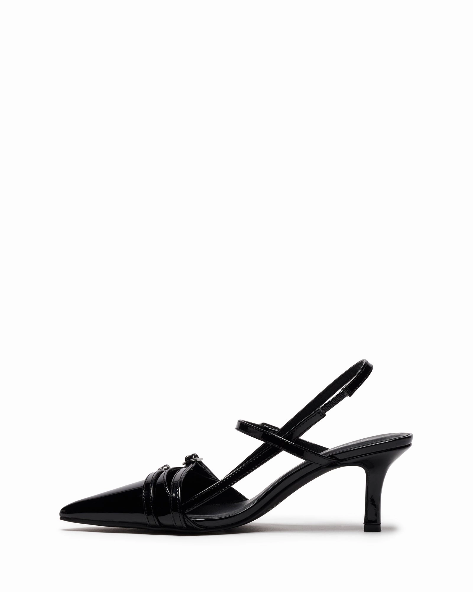 Jackpot Point Heel Black Patent