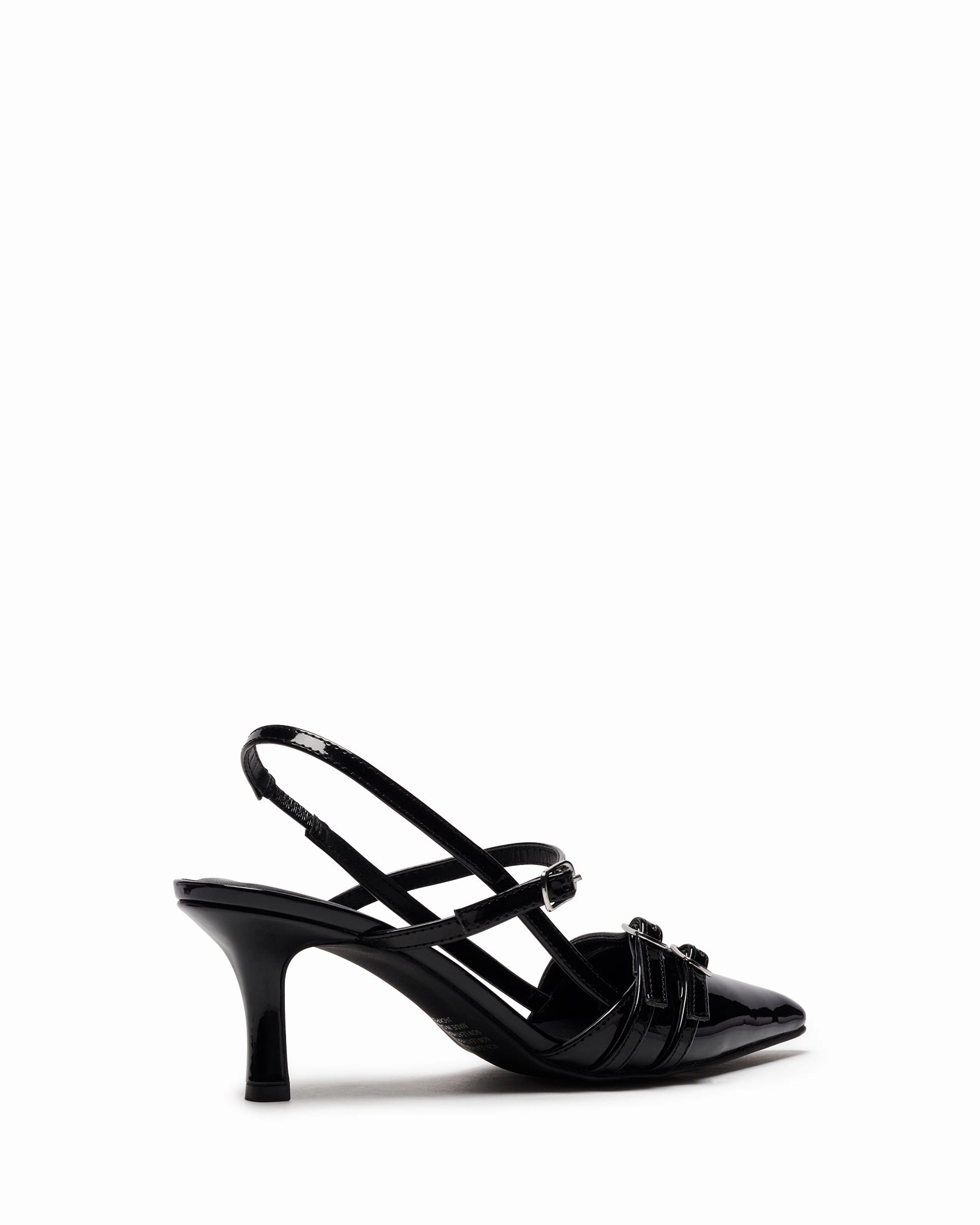 Jackpot Point Heel Black Patent