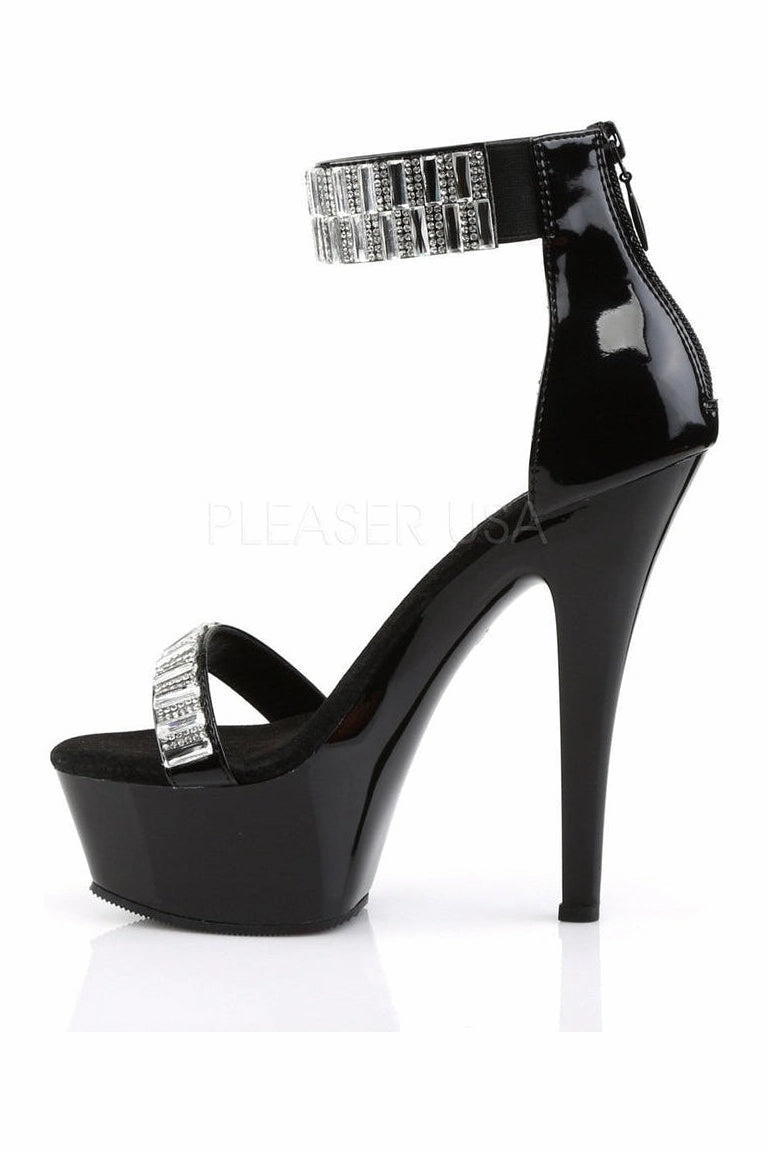 KISS-269RS Platform Sandal  | Black Patent