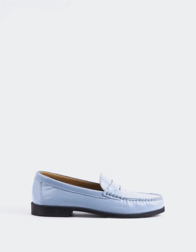 Lettine Light Blue Naplack Leather
