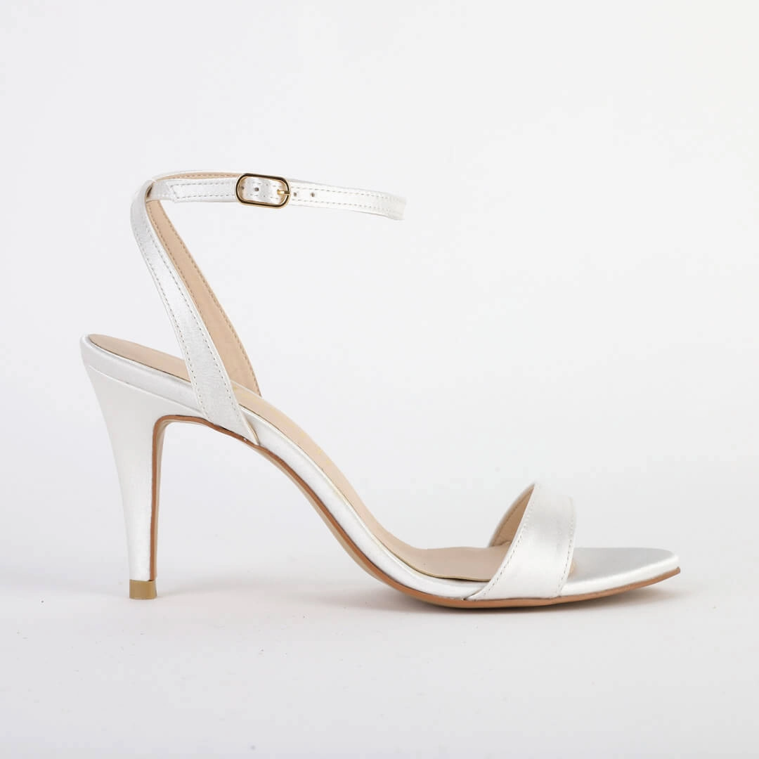 MEGAN - white SATIN