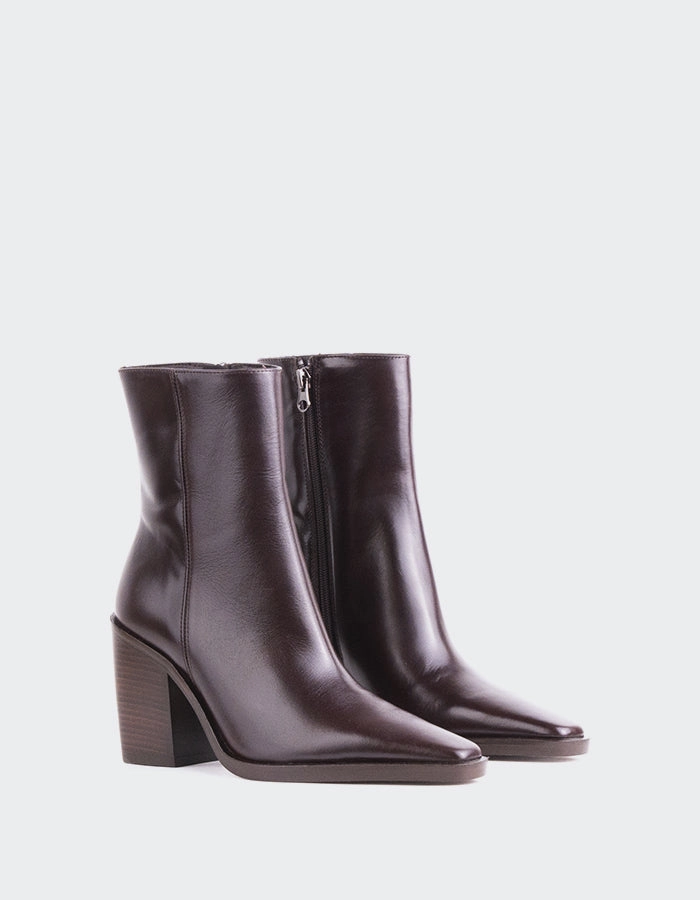 Meraly Dark Brown Leather