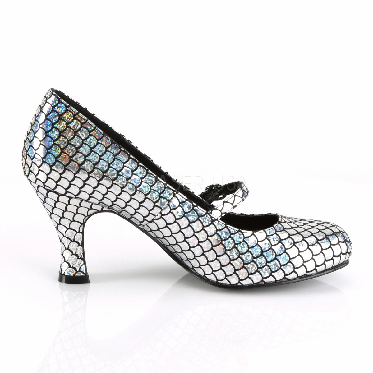 MERMAID-70  Silver Hologram Pu