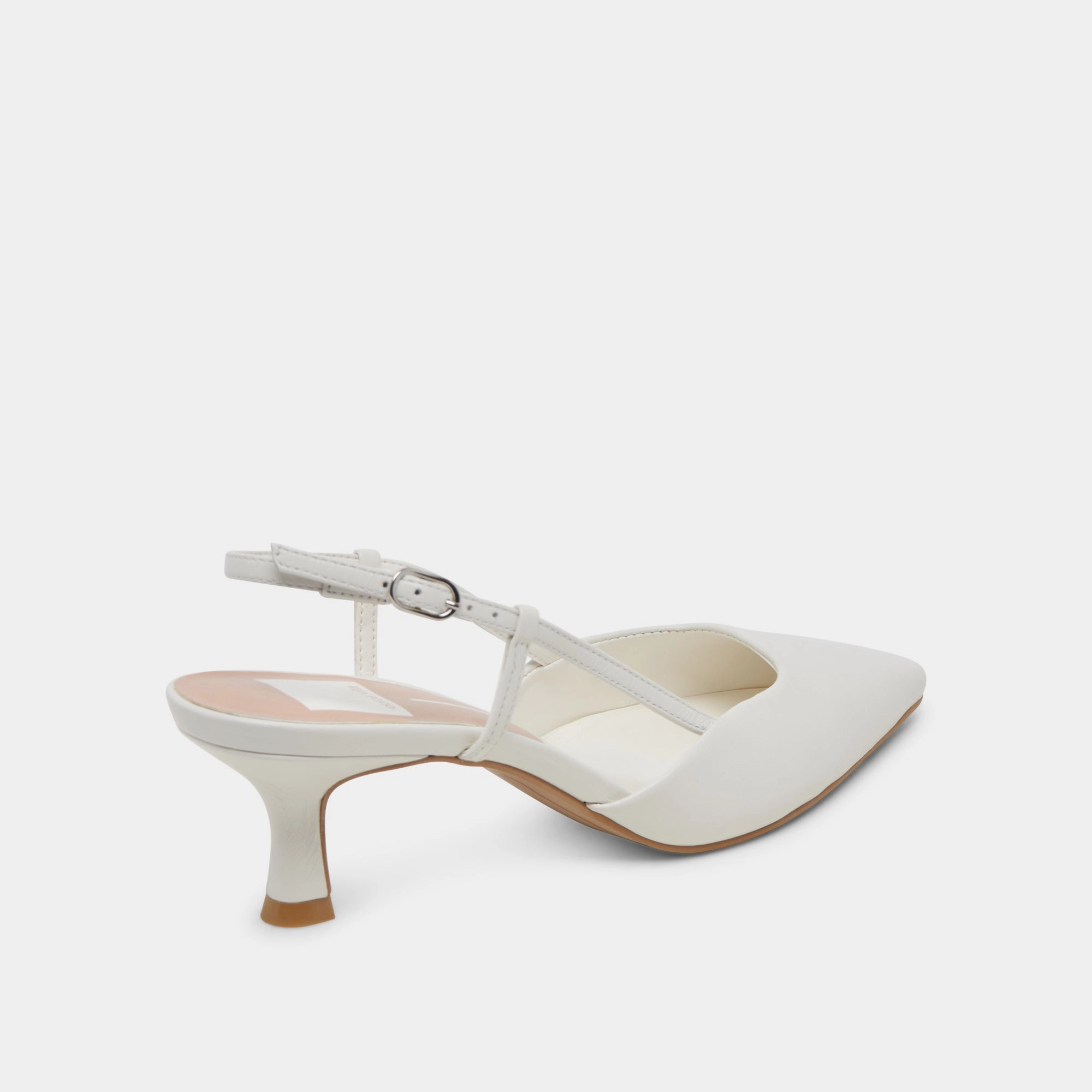 ODELA HEELS WHITE LEATHER