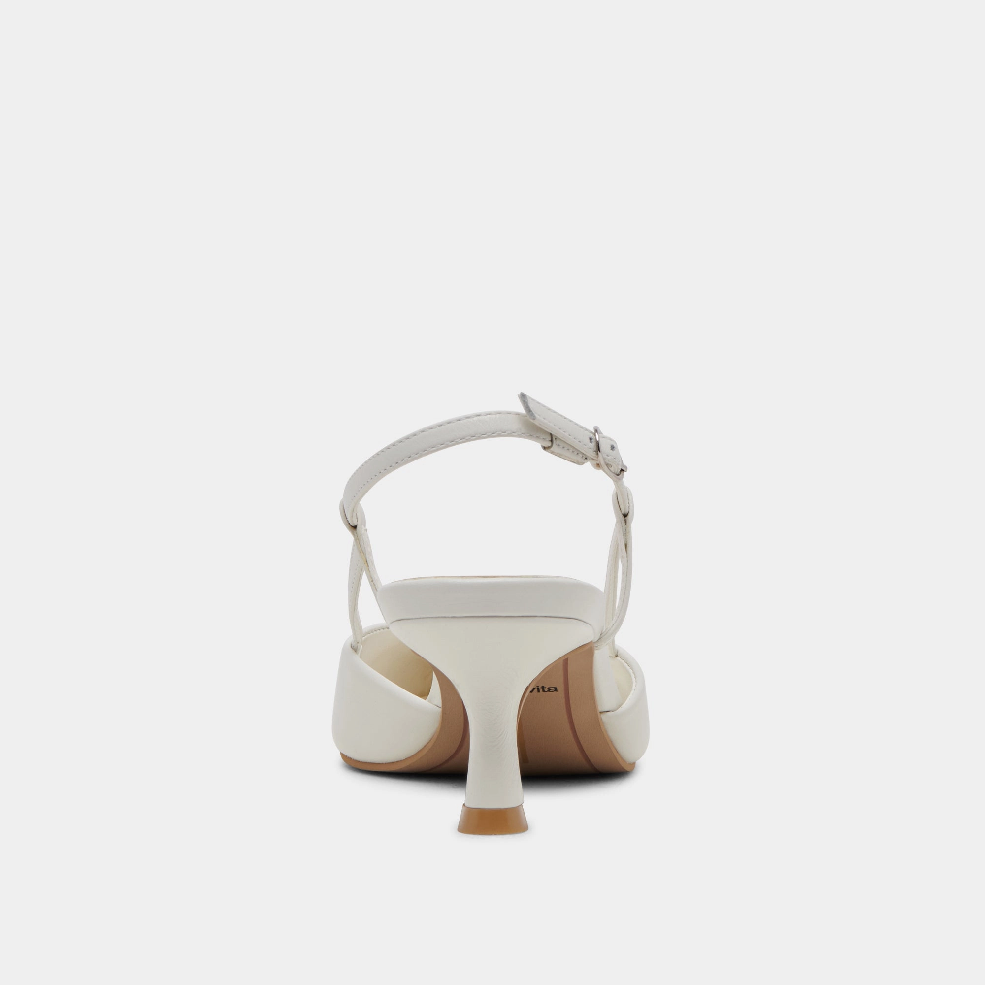 ODELA HEELS WHITE LEATHER