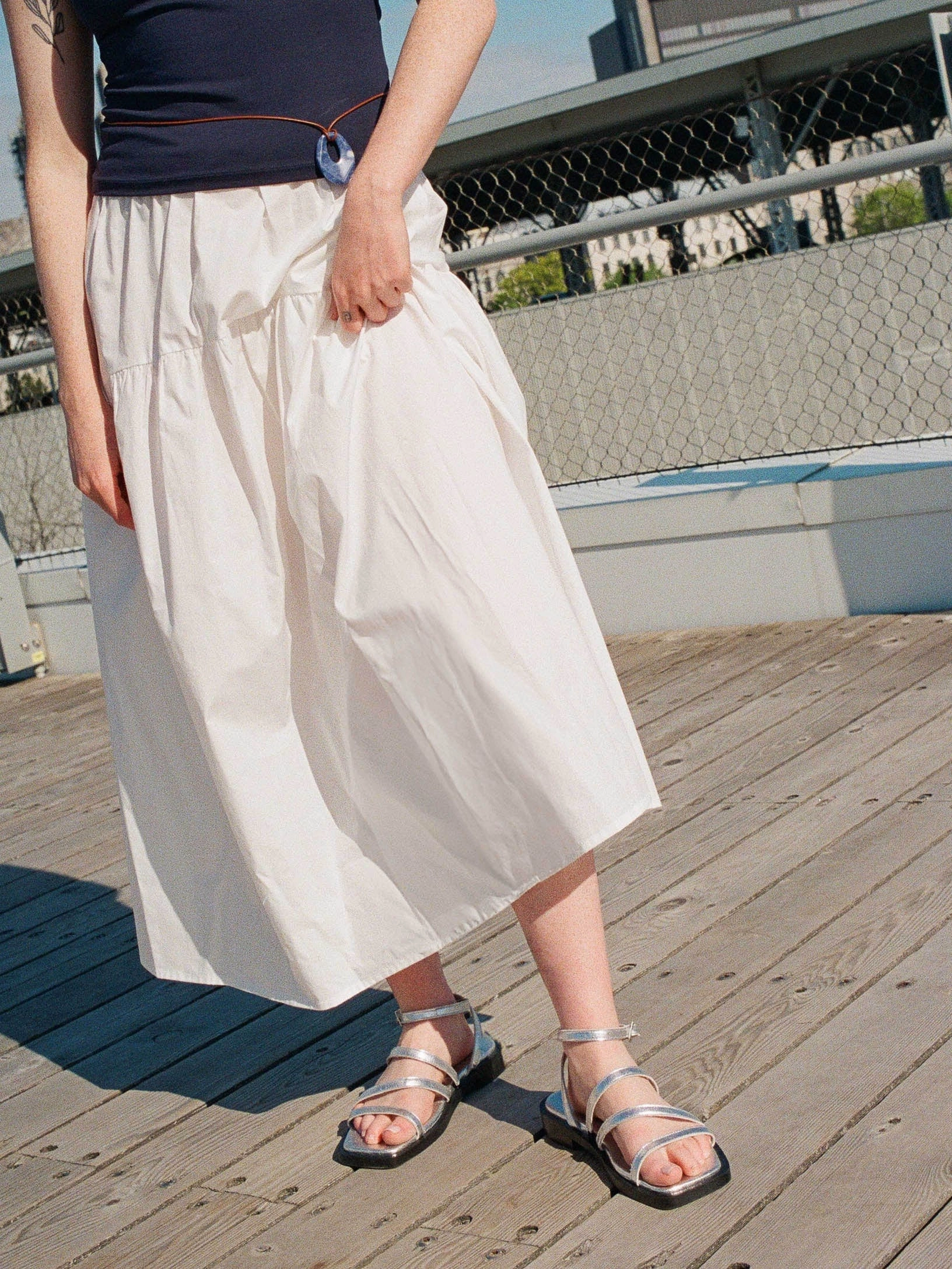 Pavia Silver Sandal