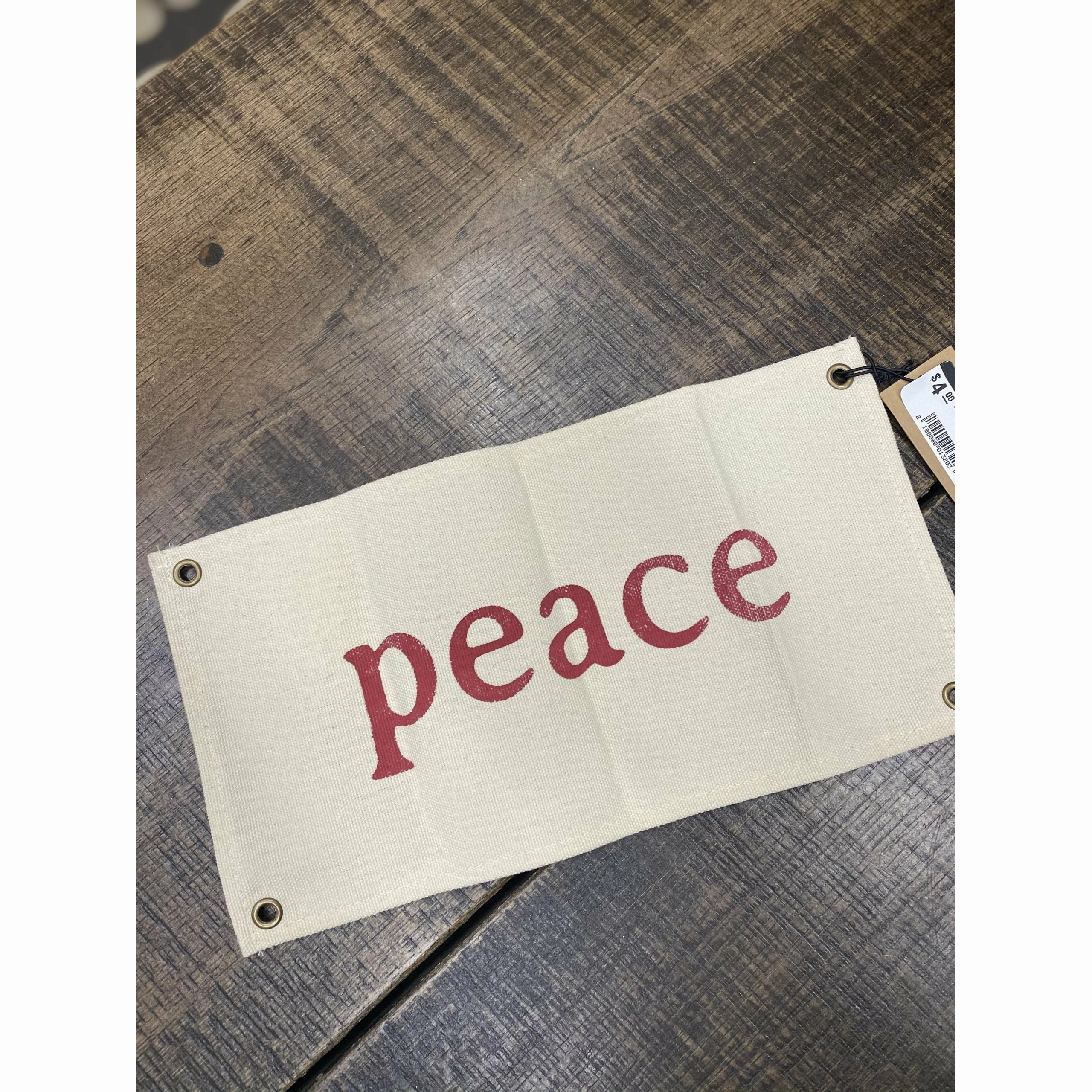 Peace Canvas Sign