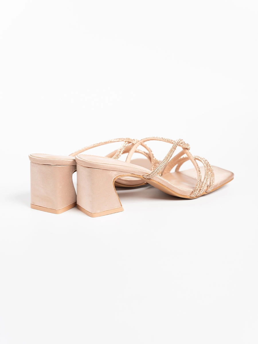 Piper Satin Block Heels