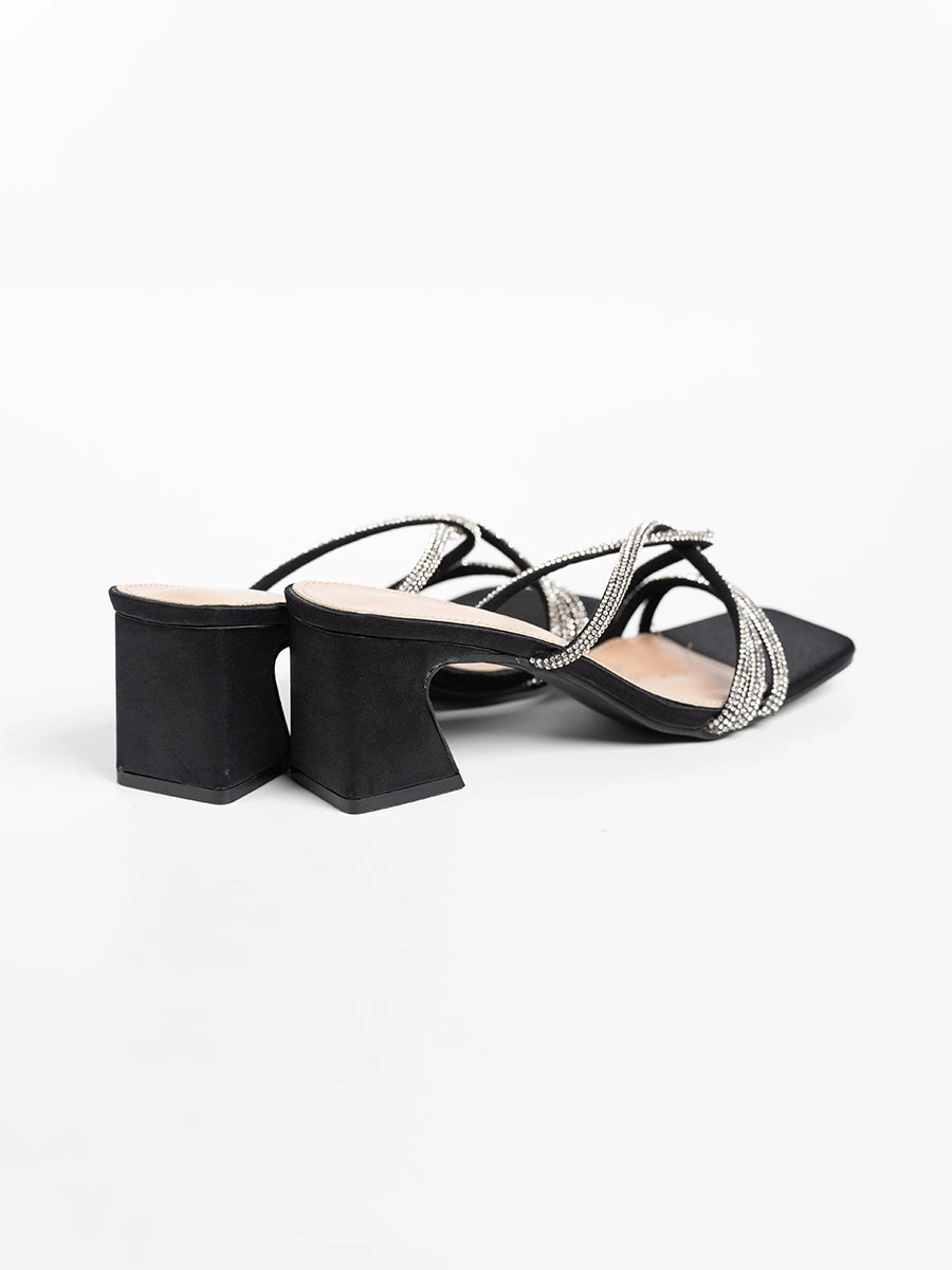 Piper Satin Block Heels