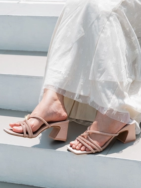 Piper Satin Block Heels