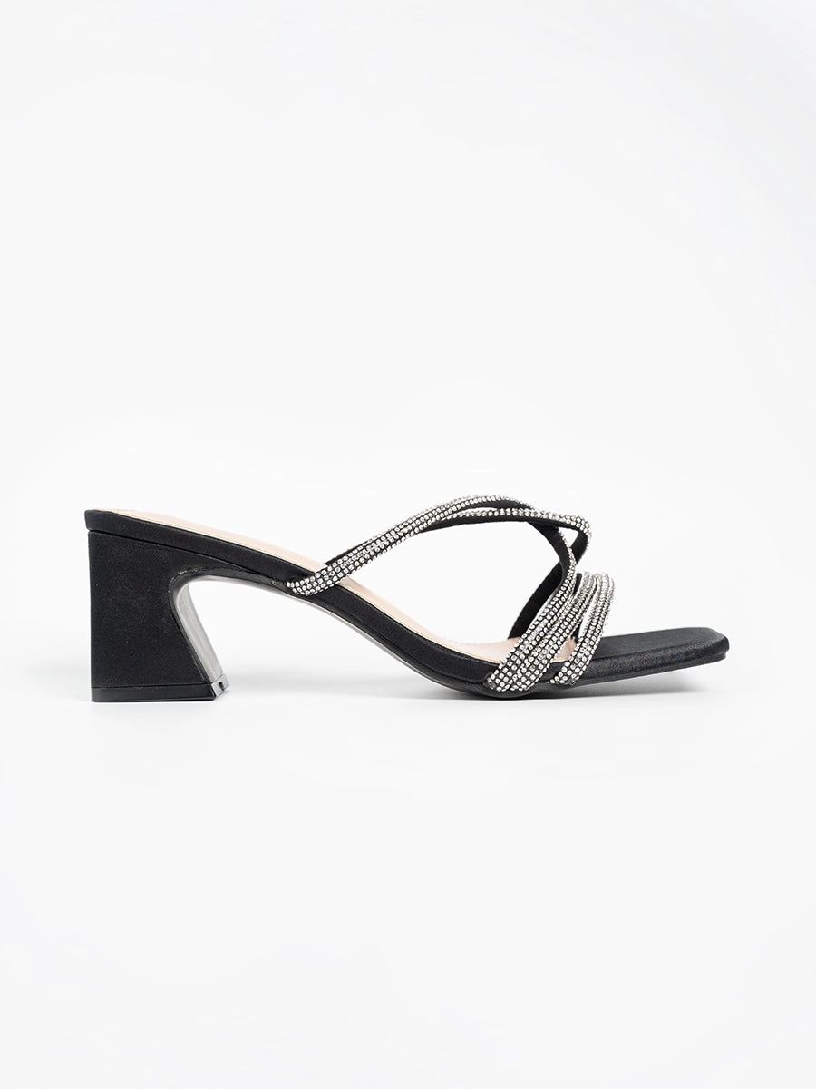 Piper Satin Block Heels