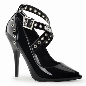 Pleaser Seduce-443-Black-Size 8-Clearance