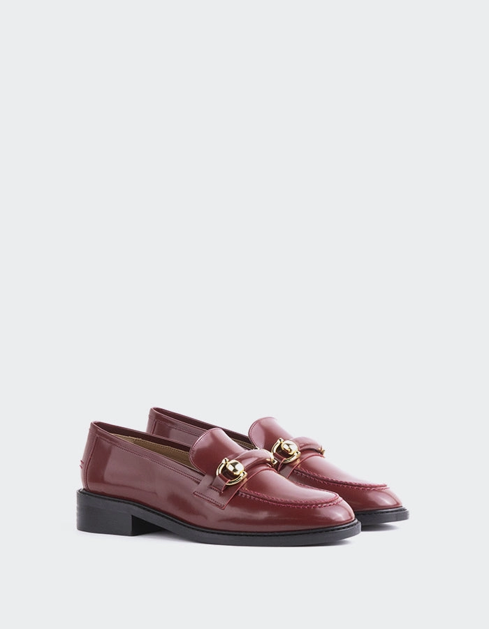 Prato Burgundy Leather