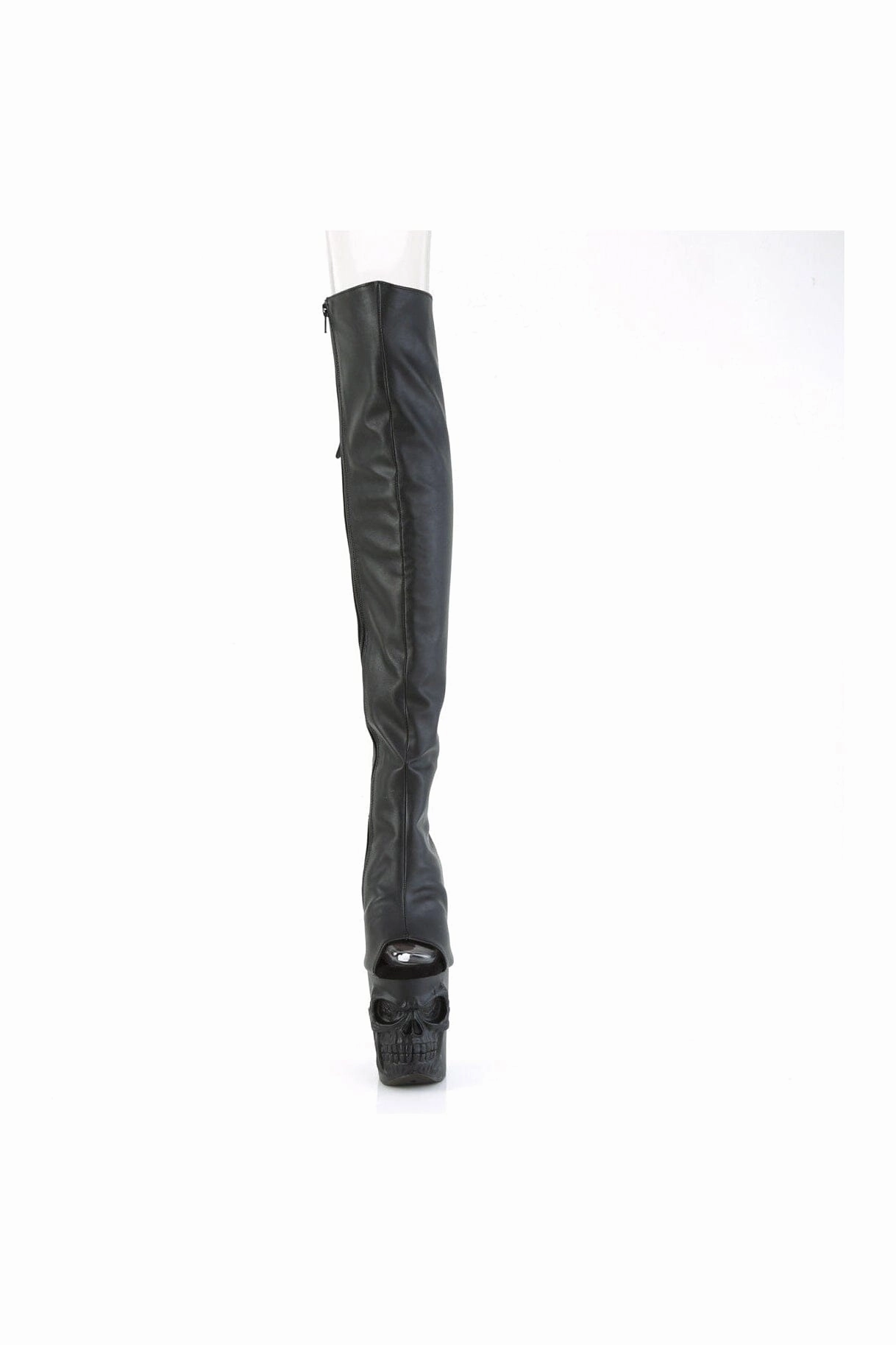 RAPTURE-3019 Black Faux Leather Knee Boot