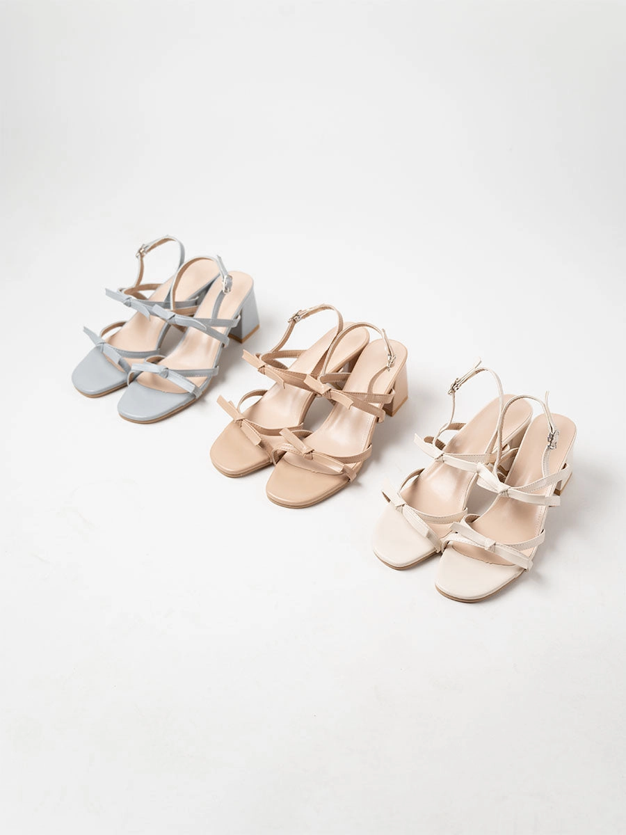 Ribbon Cross Heels