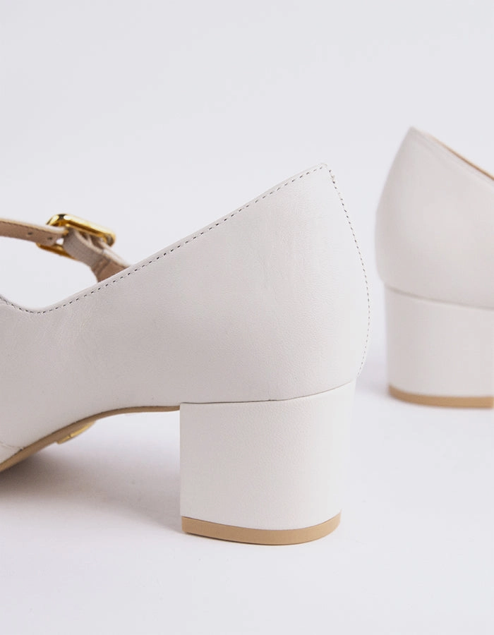 Rosalba White Leather