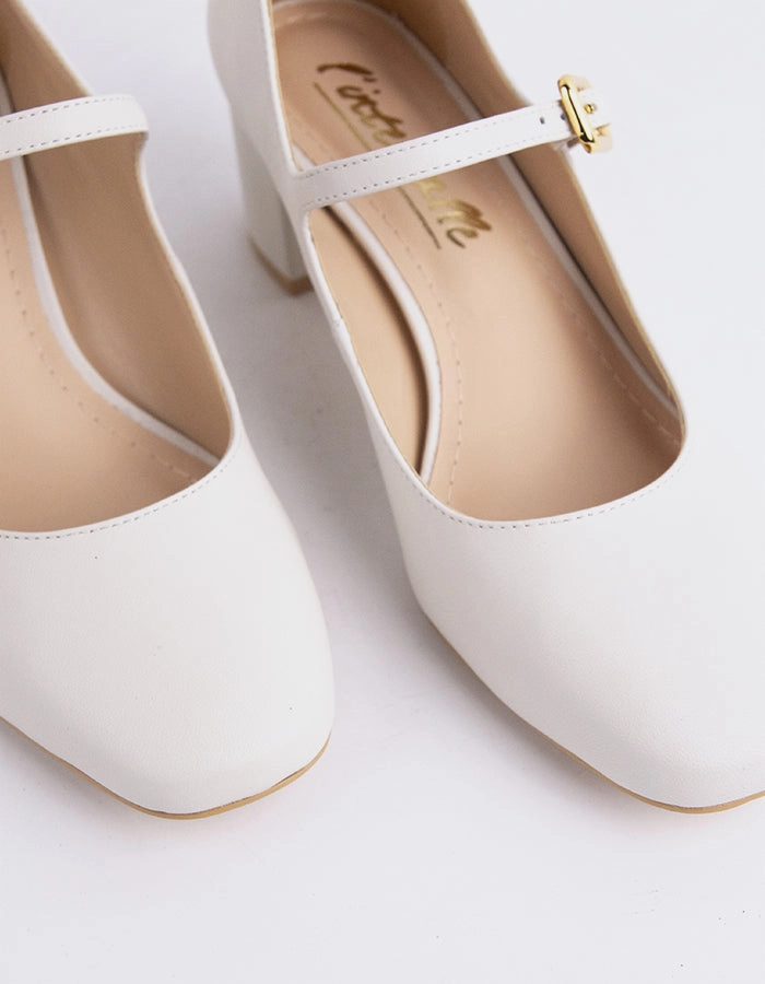 Rosalba White Leather