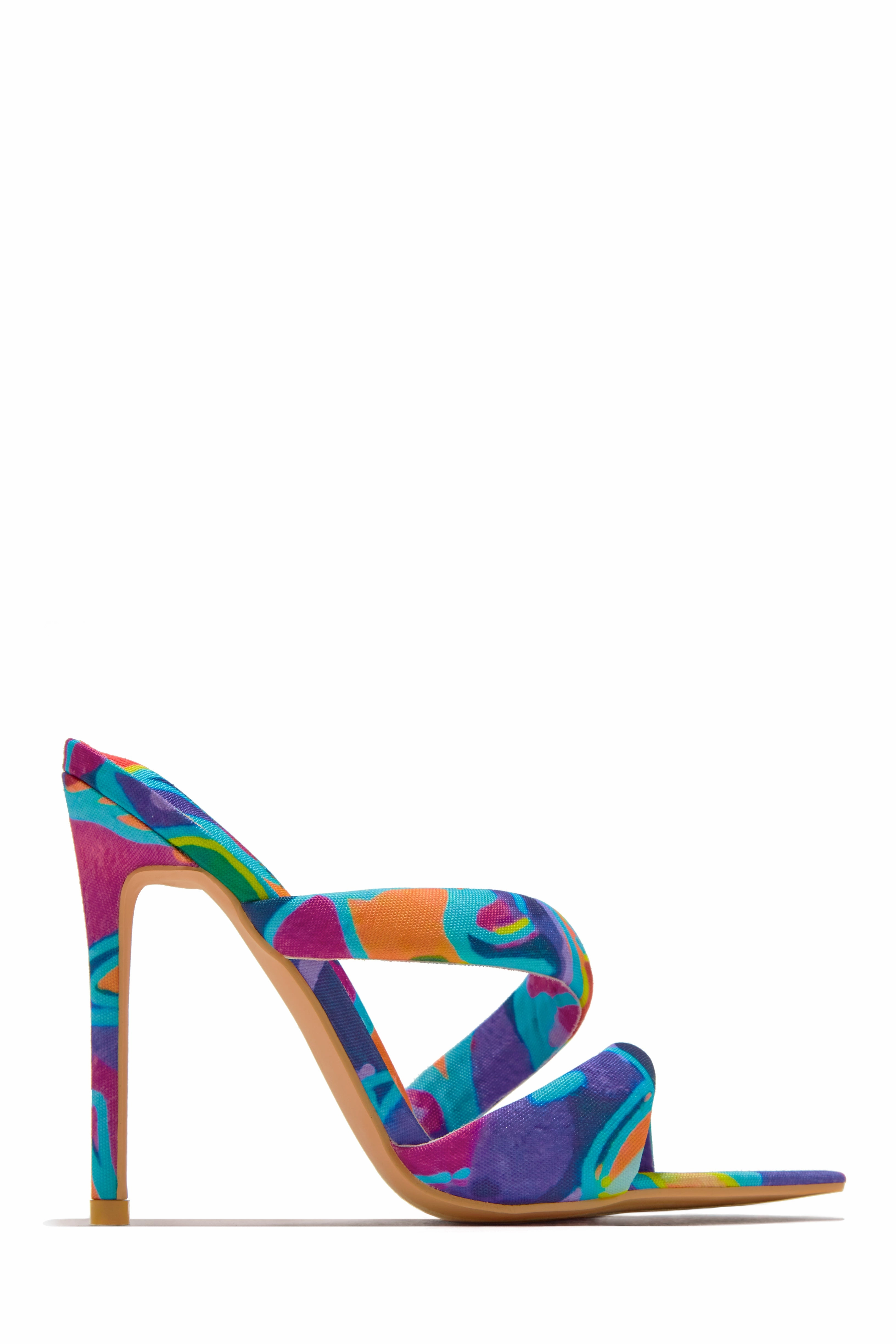 Ryett High Heel Mules - White