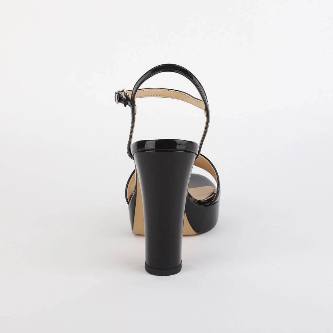 SAMI BEIGE PATENT - high platform