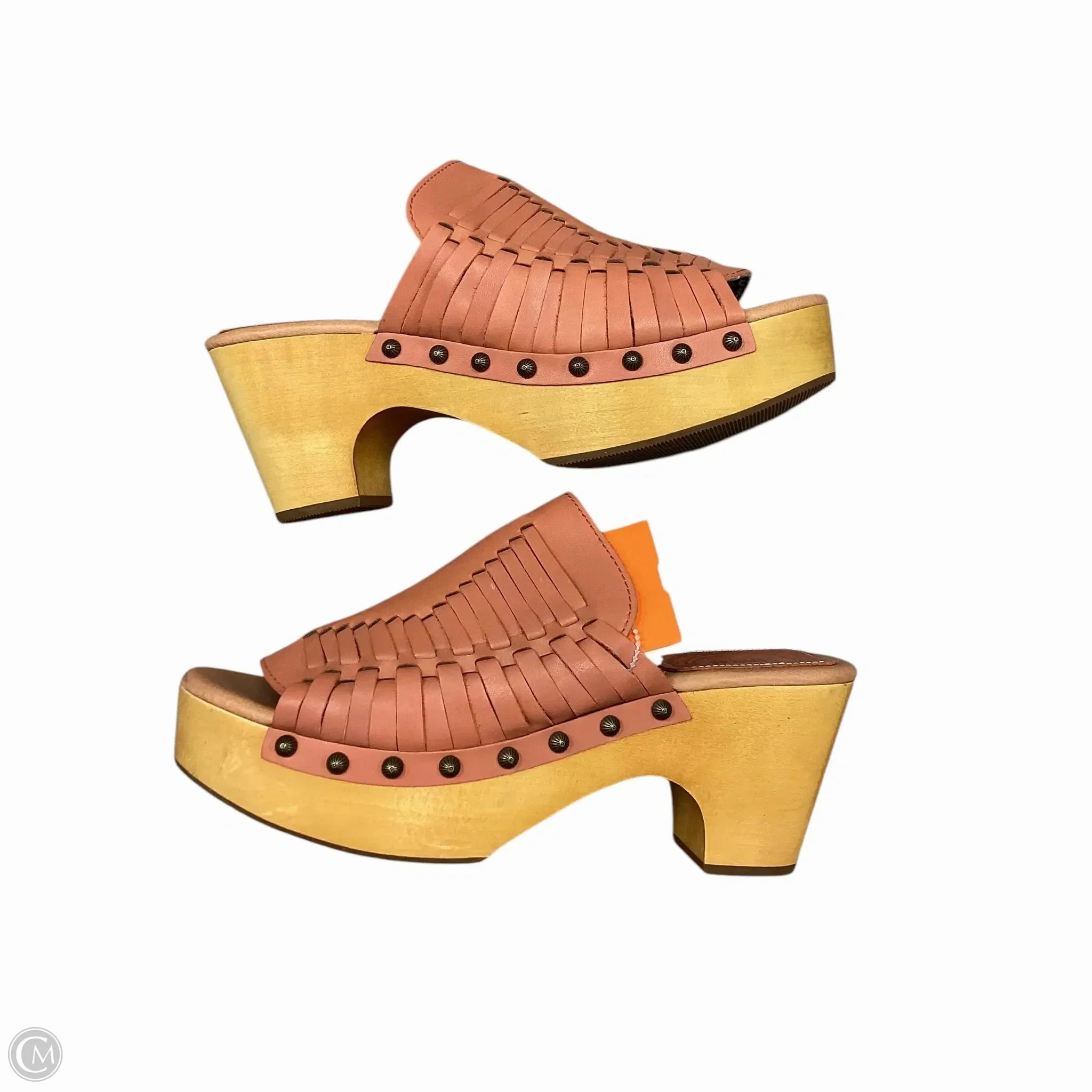Sandals Heels Block By Dingo In Tan, Size: 11