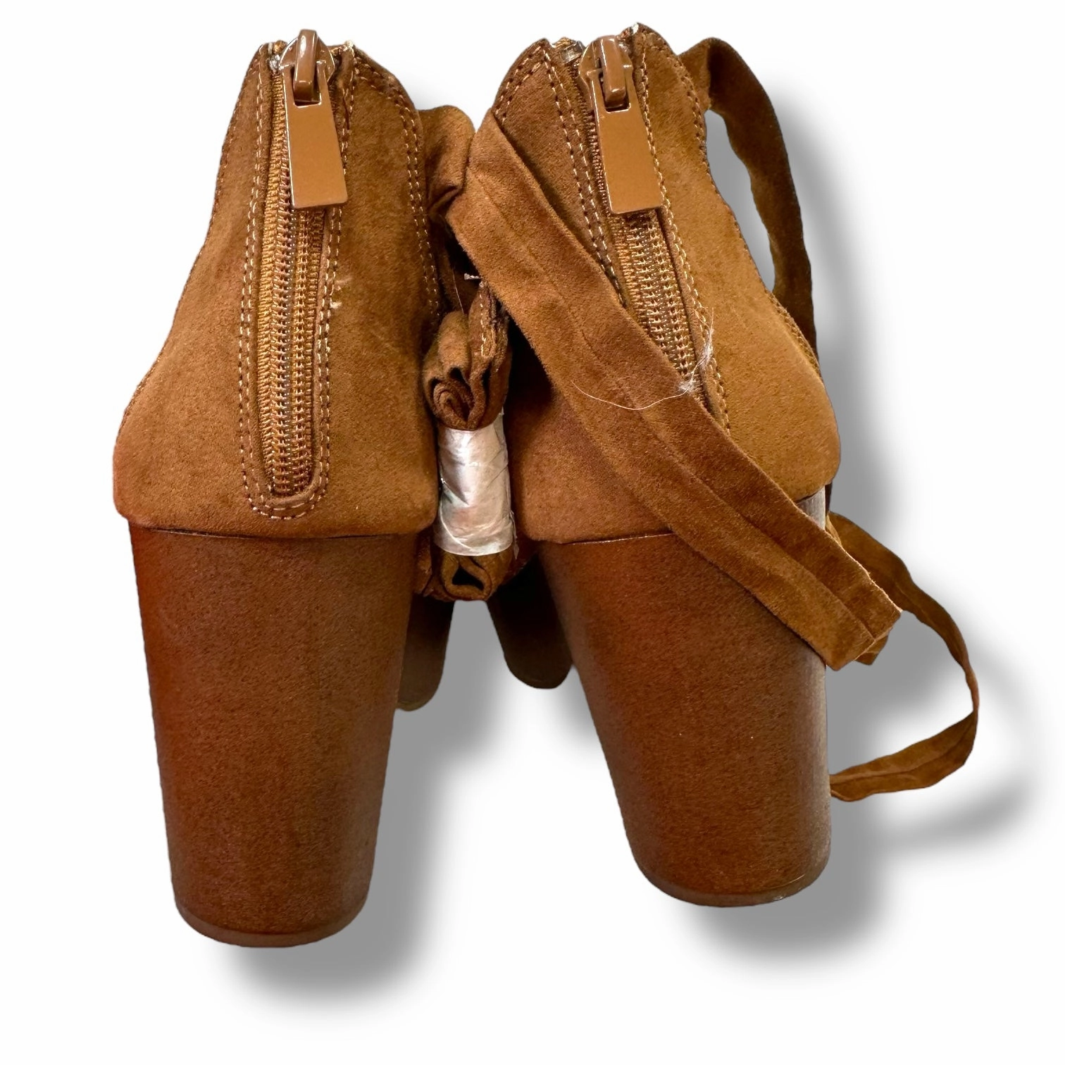 Sandals Heels Block By Torrid In Tan, Size: 7.5