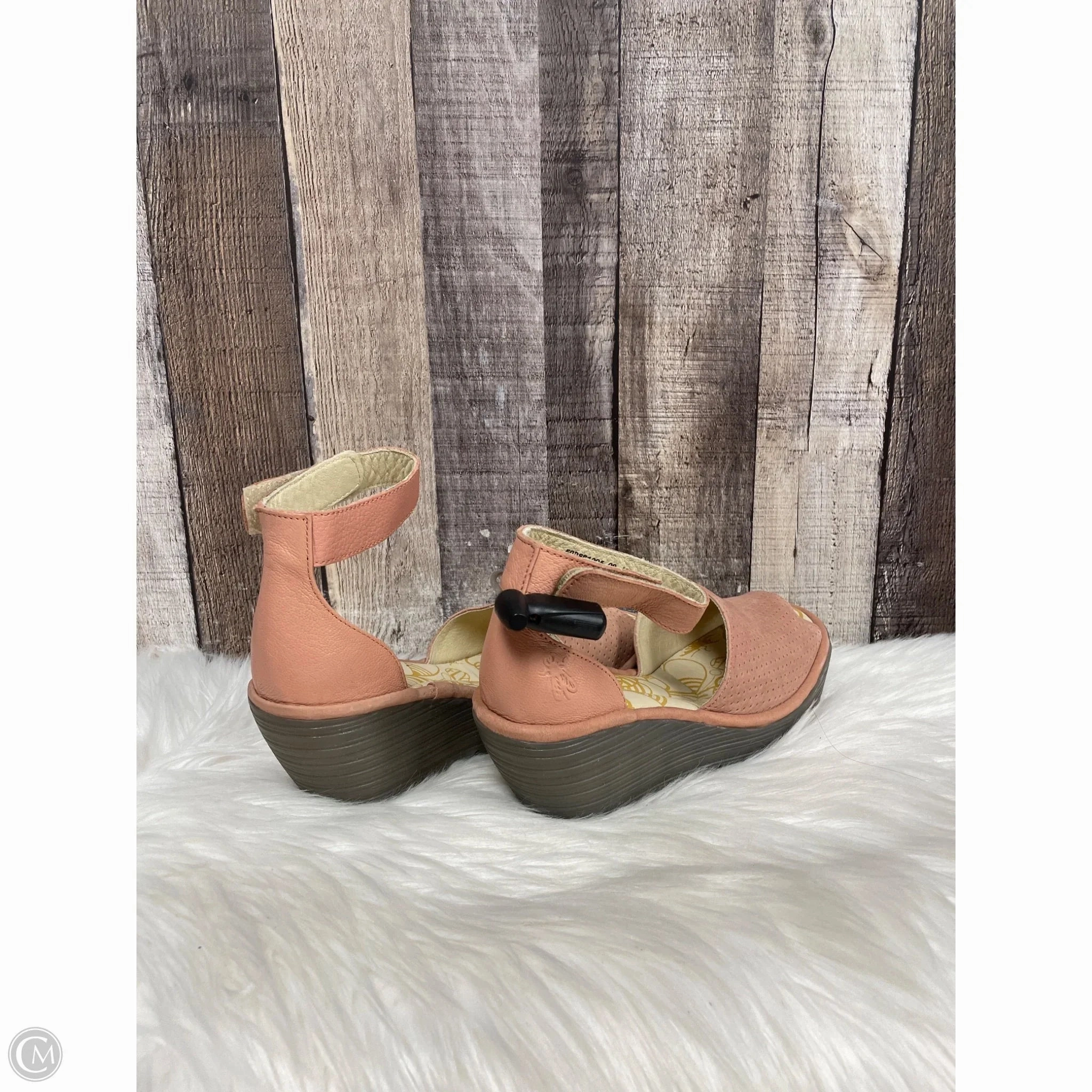 Sandals Heels Wedge By Fly London In Pink, Size: 7