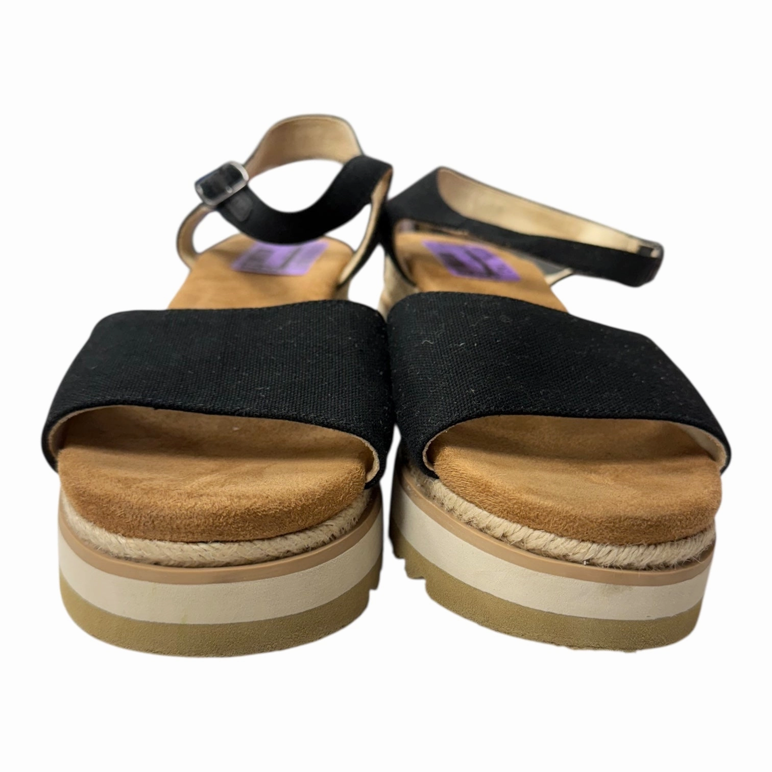 Sandals Heels Wedge By Toms In Black, Size:9