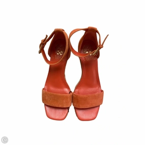 Sandals Heels Wedge By Vince Camuto In Orange, Size: 7