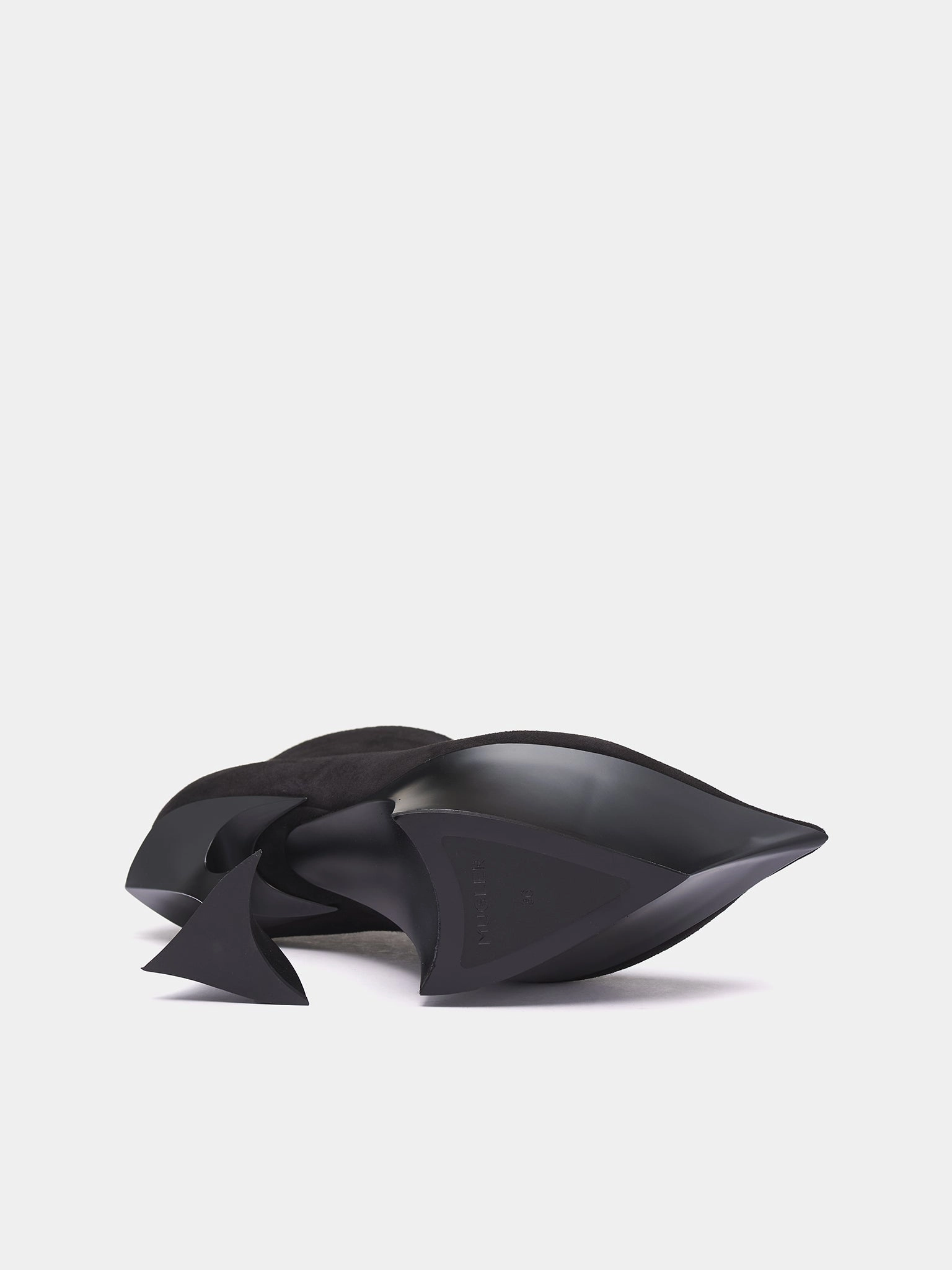 Sculptural Platform Heels (SC177-TS001-PEARL-BLACK)