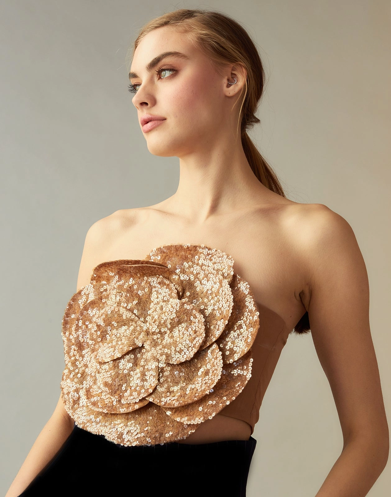 Sequin Flower Bandeau