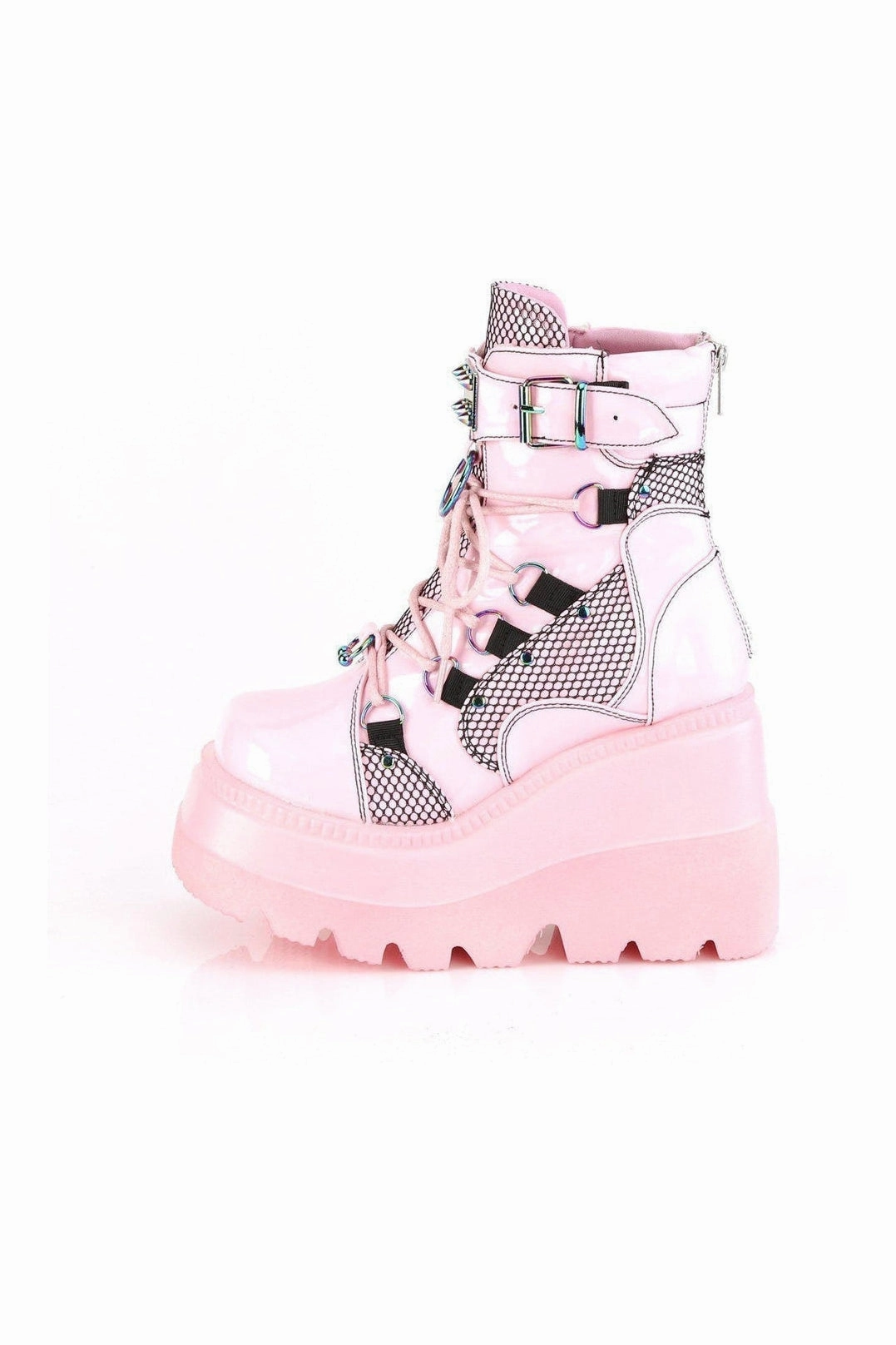 SHAKER-60 Ankle Boot | Hologram Faux Leather