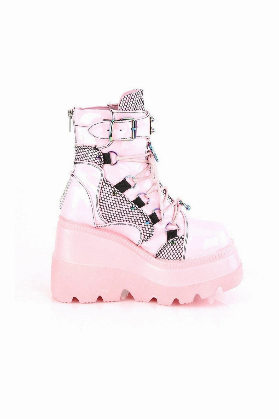 SHAKER-60 Ankle Boot | Hologram Faux Leather