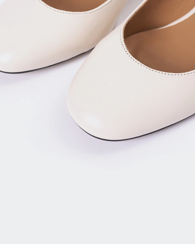 Sheko Off White Leather