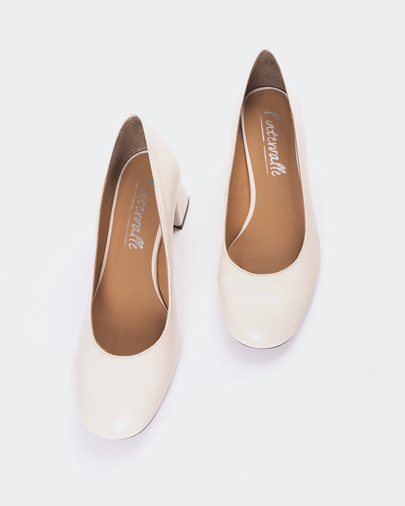 Sheko Off White Leather