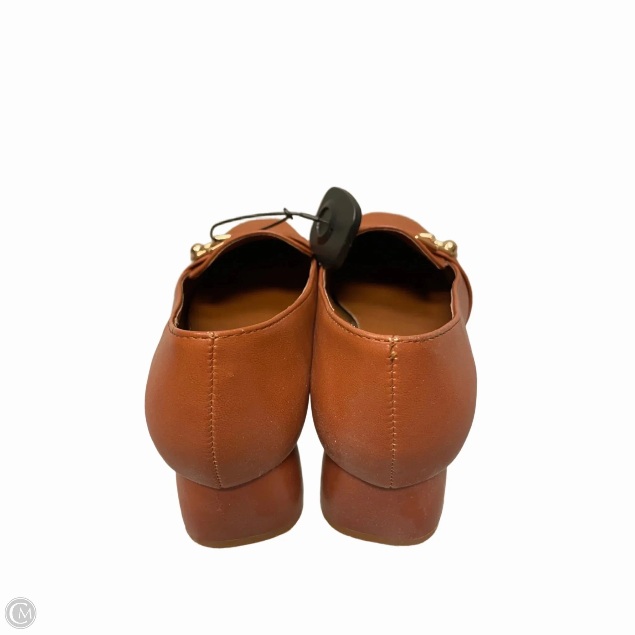 Shoes Heels Block By Clothes Mentor In Brown, Size: 7.5