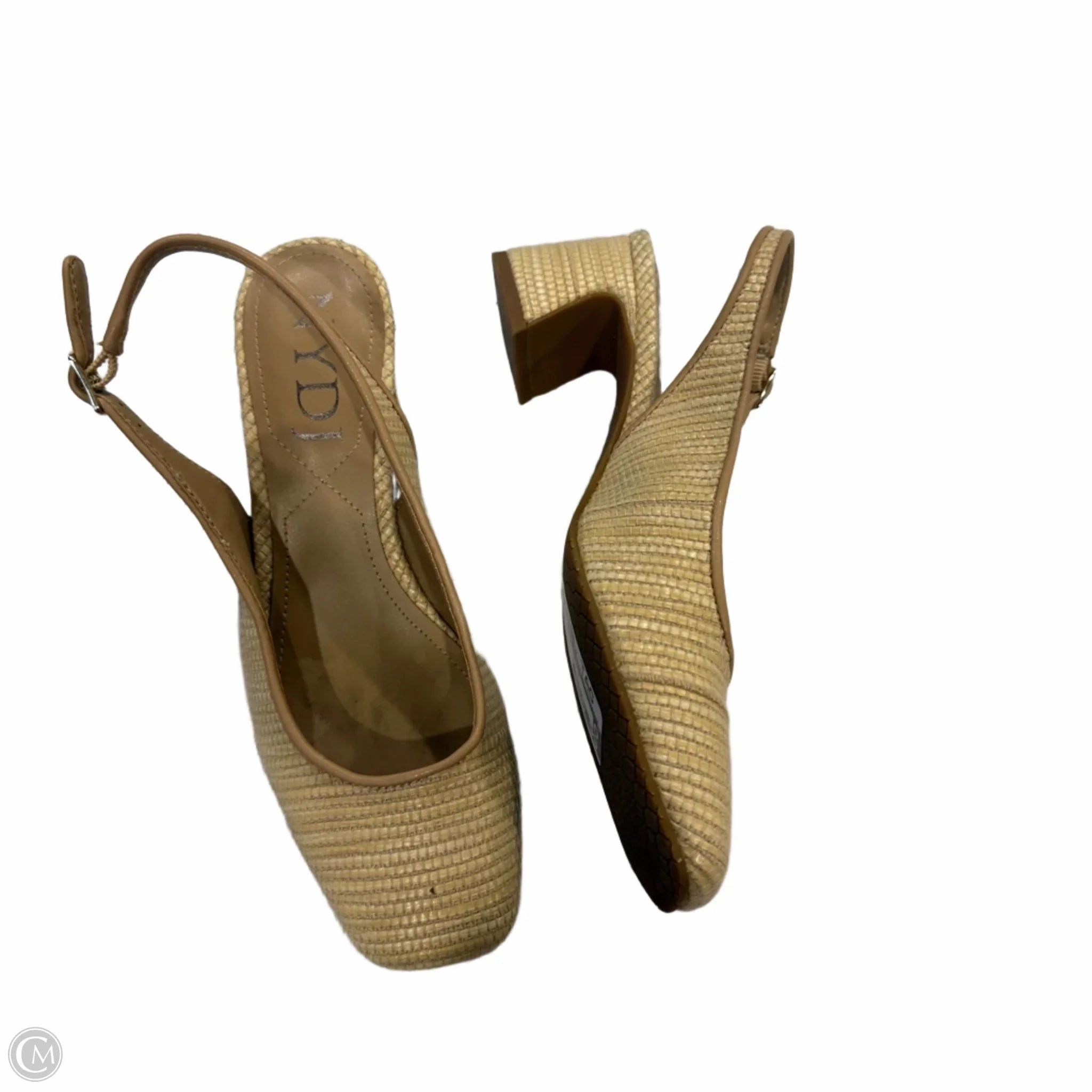 Shoes Heels Block By Clothes Mentor In Tan, Size: 6.5