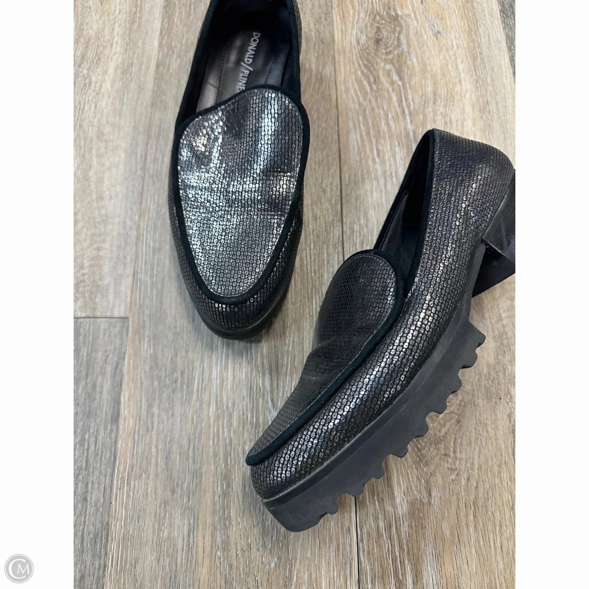 Shoes Heels Block By Donald Pliner In Silver, Size: 8