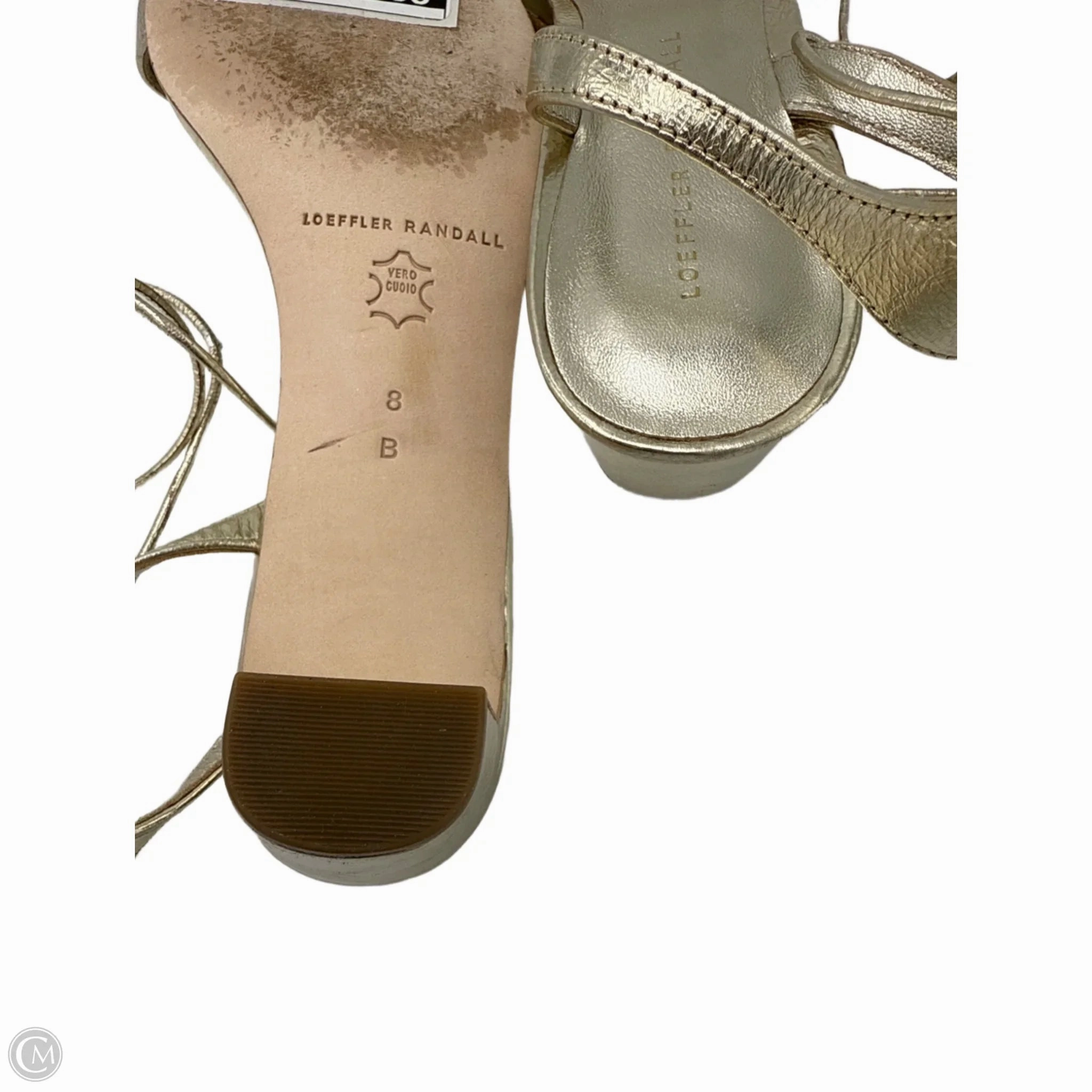 Shoes Heels Block By Loeffler Randall In Gold, Size: 8