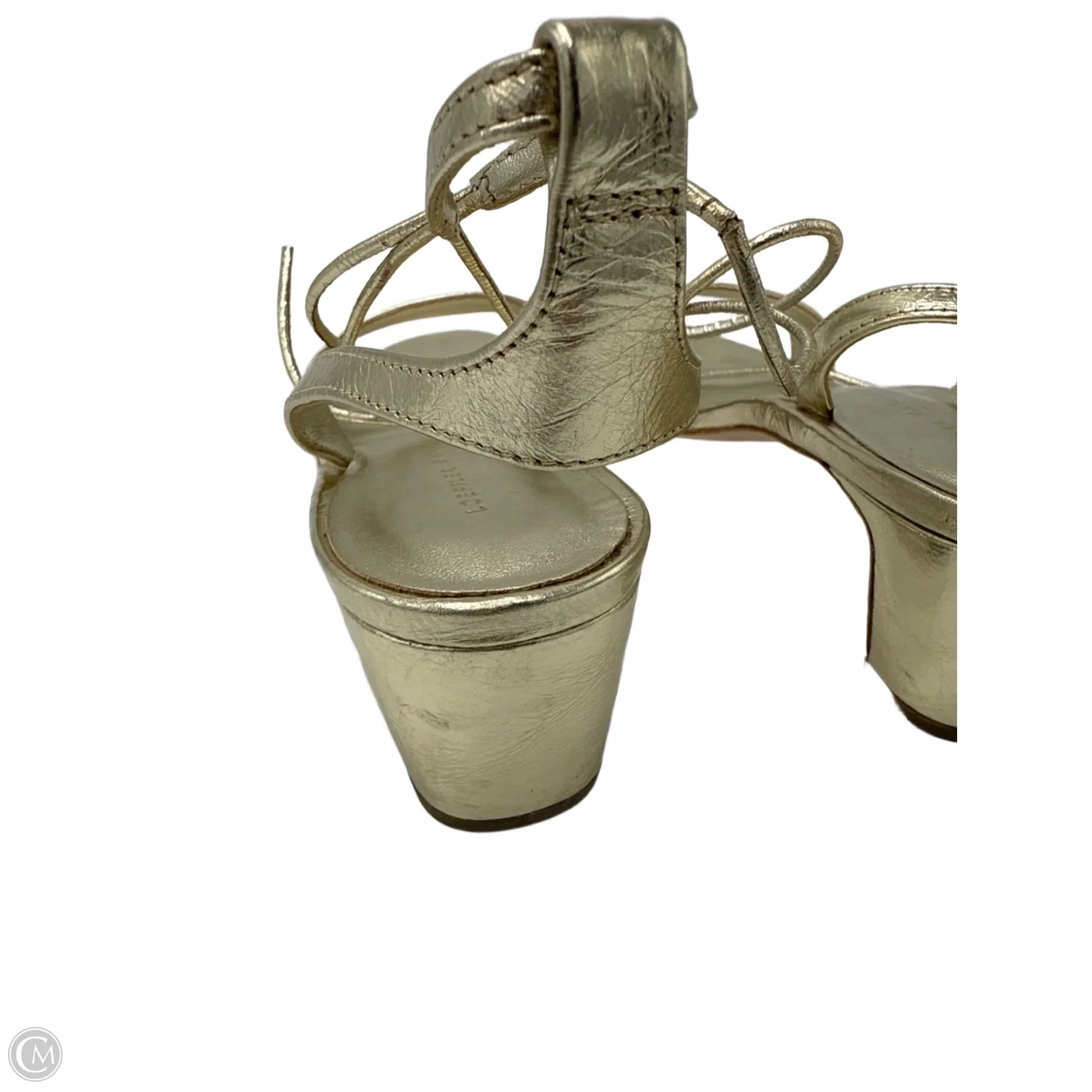 Shoes Heels Block By Loeffler Randall In Gold, Size: 8