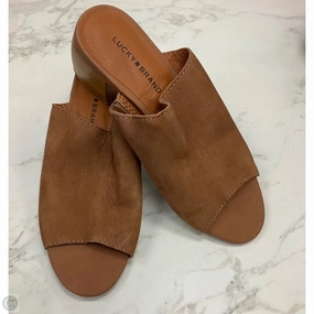 Shoes Heels Block By Lucky Brand In Brown, Size: 6.5