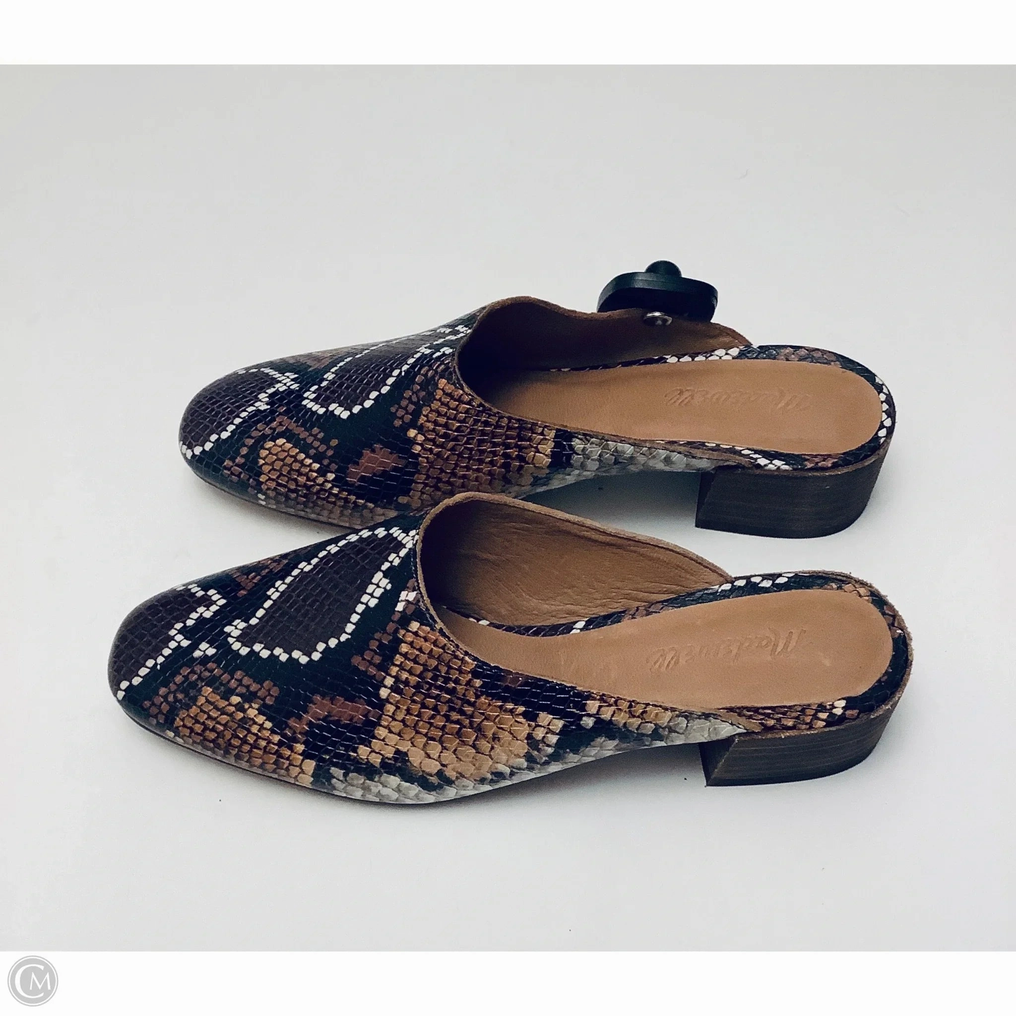 Shoes Heels Block By Madewell In Snakeskin Print, Size: 8.5