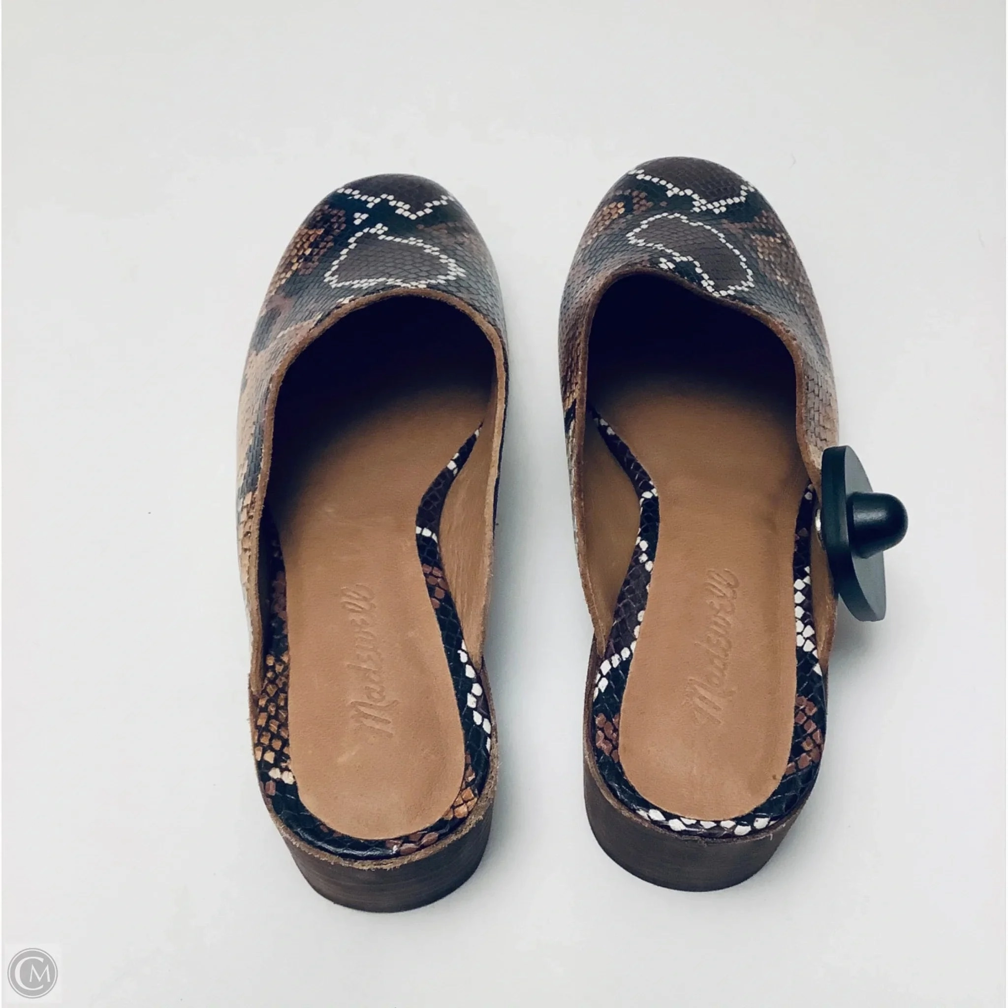 Shoes Heels Block By Madewell In Snakeskin Print, Size: 8.5