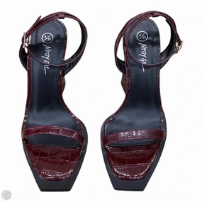 Shoes Heels Block By Nasty Gal In Red, Size: 6.5